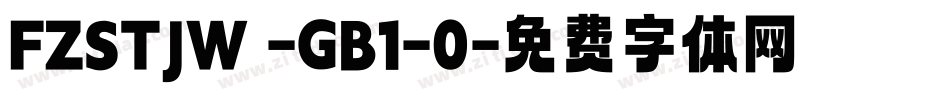 FZSTJW -GB1-0字体转换